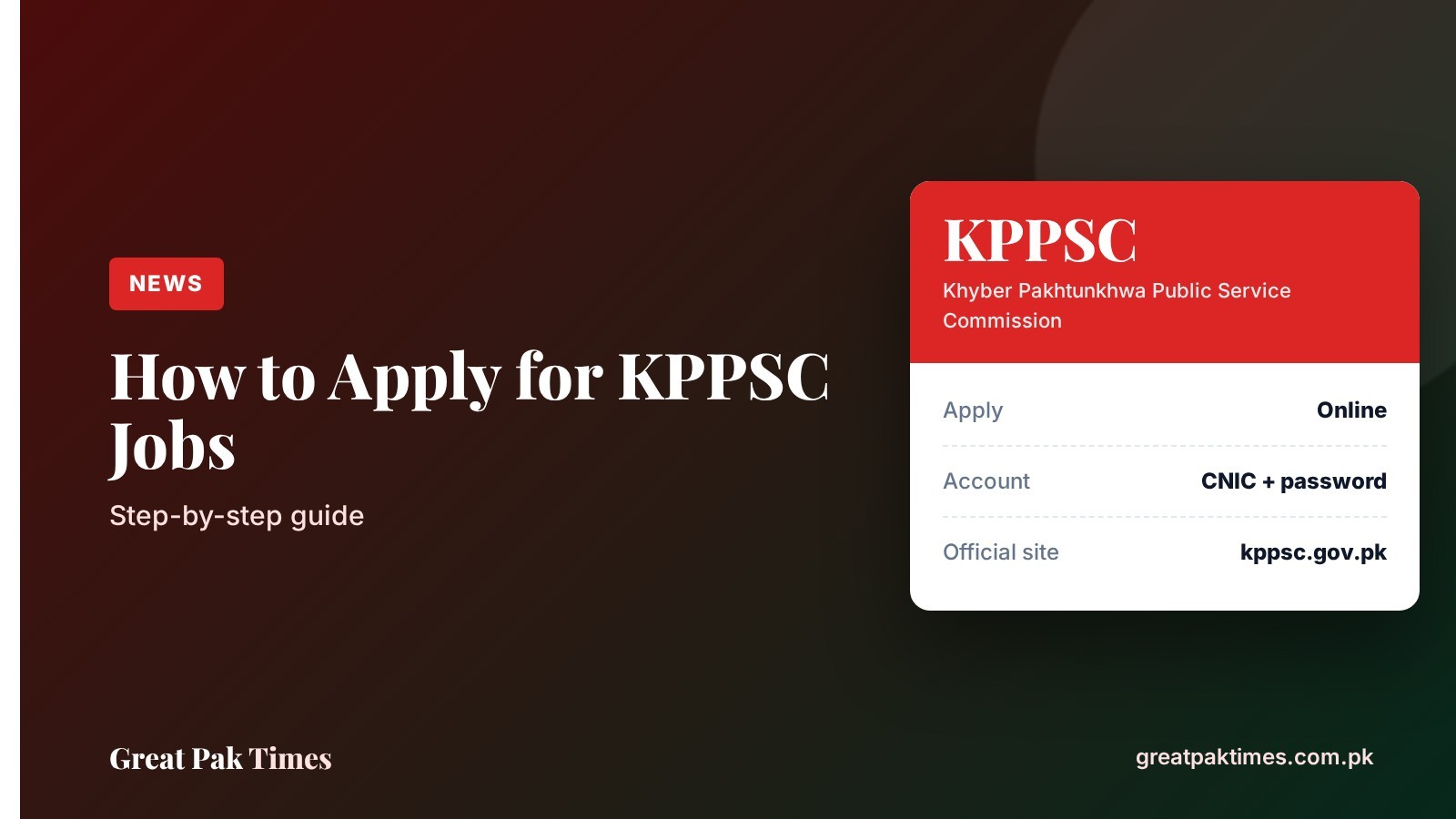 How to apply for KPPSC jobs online step-by-step guide cover